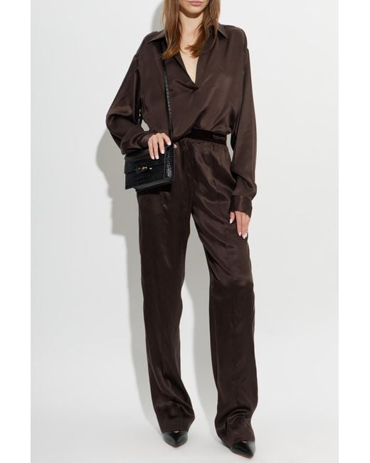 Tom Ford Black Silk Trousers