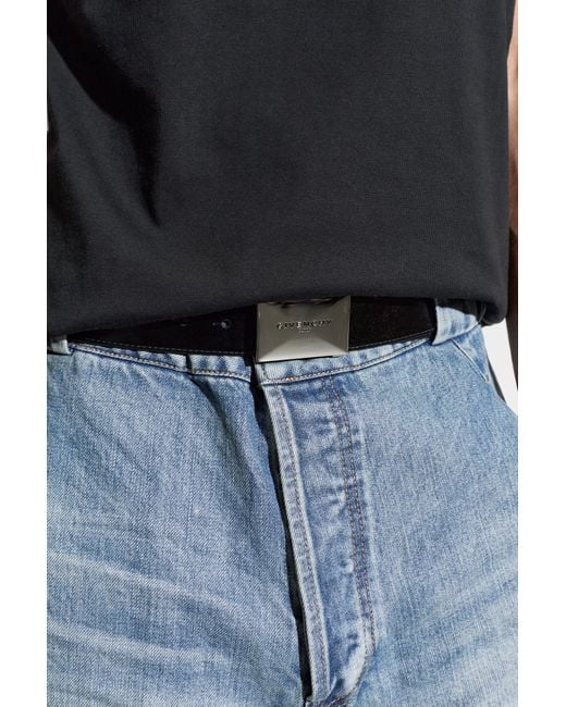 Givenchy Blue Double-Sided Belt for men