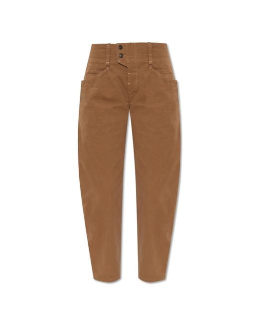 Isabel Marant Brown Trousers 'Oumaya'