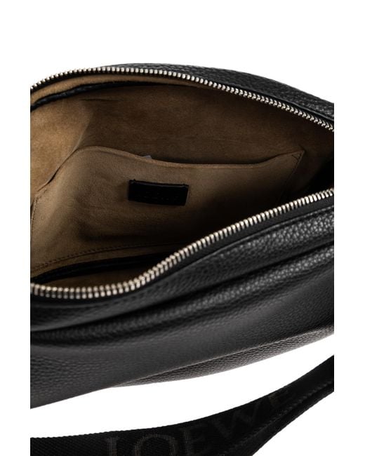 Loewe Black 'Pebble Medium' Shoulder Bag for men
