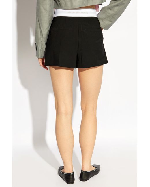 Alexander Wang Black Wool Shorts