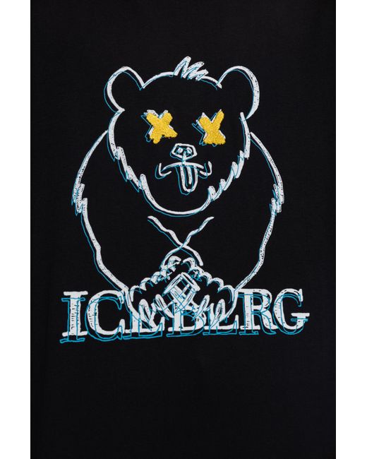 Iceberg Black Logo T-Shirt