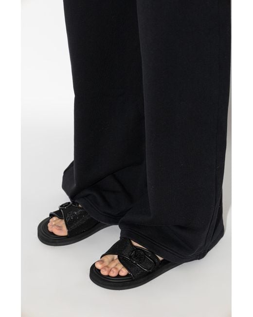 MICHAEL Michael Kors Black Pool Slides