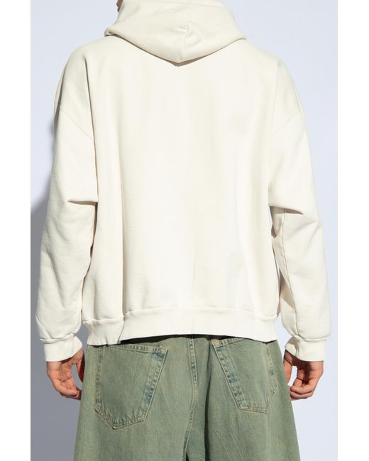 Balenciaga Natural Hoodie With Logo, for men