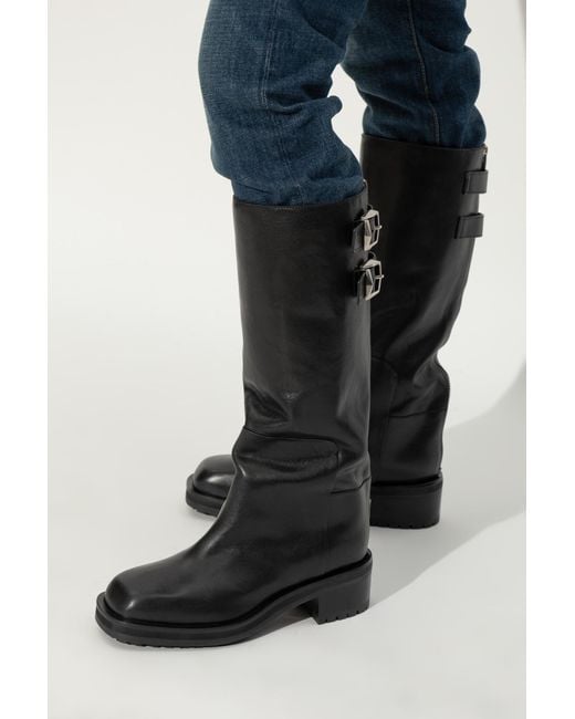Jimmy Choo Black Knee-High Boots Brooklyn