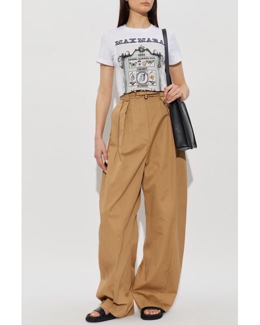 Max Mara White T-Shirt 'Spadino'