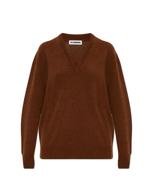 Jil Sander Brown Wool Sweater