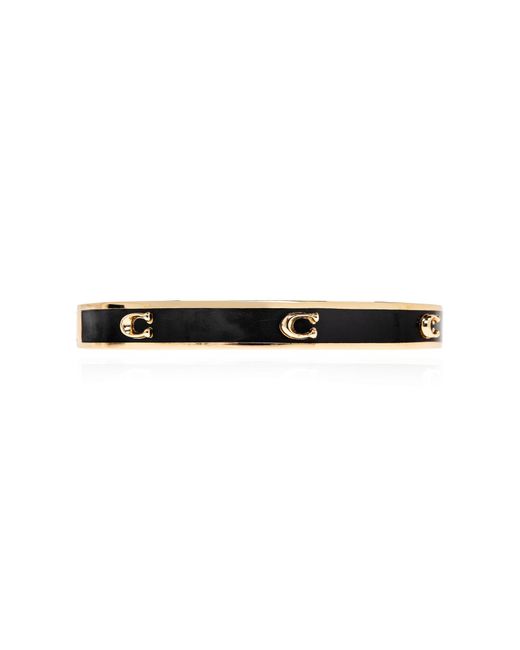 COACH Metallic Bracelet With Logo