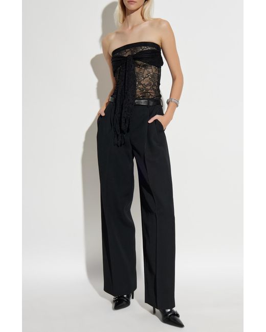 Vetements Black Lace Top