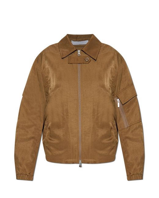 Helmut Lang Brown Jacket With Pockets
