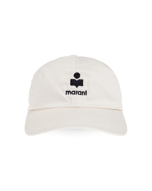 Isabel Marant White "Tomas" Baseball Cap
