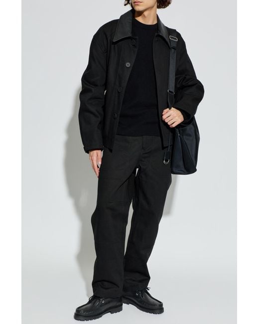 Studio Nicholson Black Denver Trousers for men