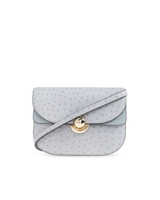 Furla White Shoulder Bag "Sfera Small"