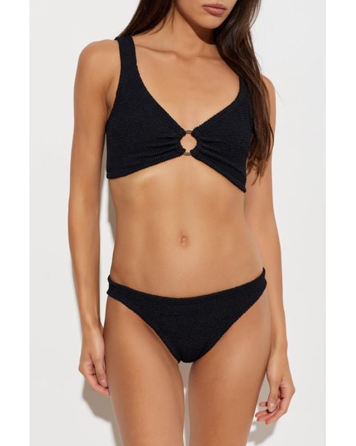 Hunza G Black Two-Piece Swimsuit 'Julia'