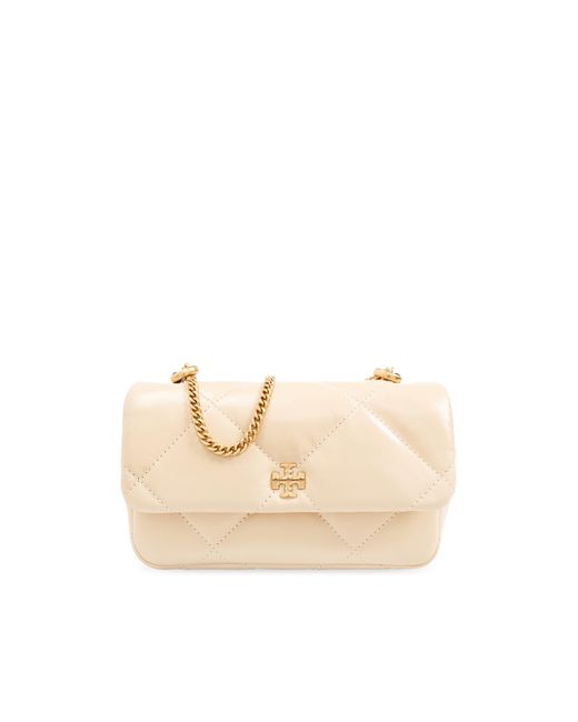 Tory Burch Natural Kira Diamond Mini Shoulder Bag