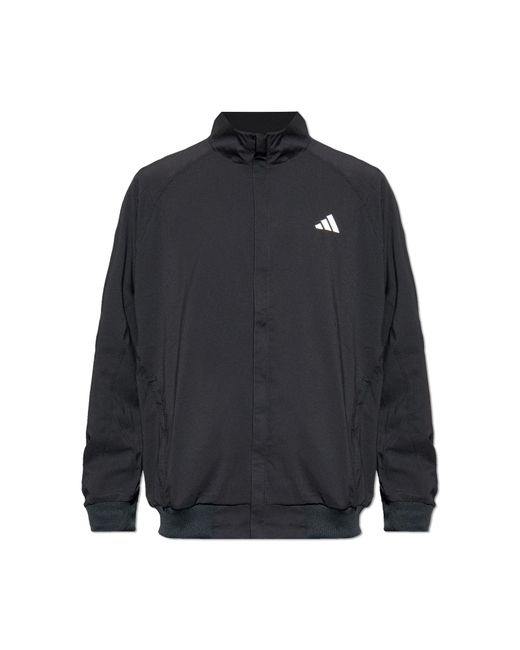 Adidas Originals Blue Jacket With Stand-Up Collar for men