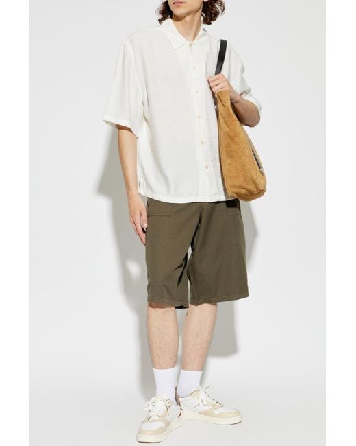 AllSaints White "Purley" Shirt for men