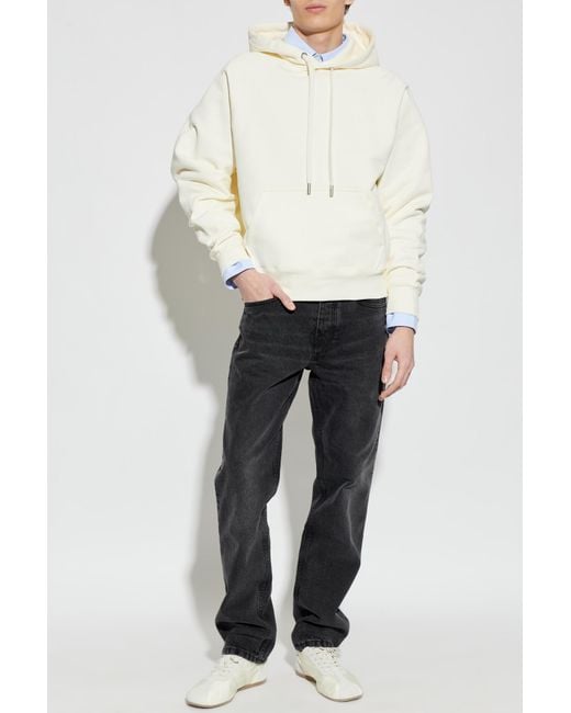 AMI White Hoodie for men