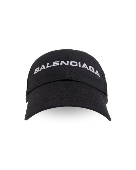 Balenciaga Black Baseball Cap for men