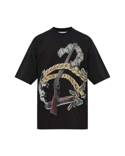 PDF Black T-Shirt With Print for men