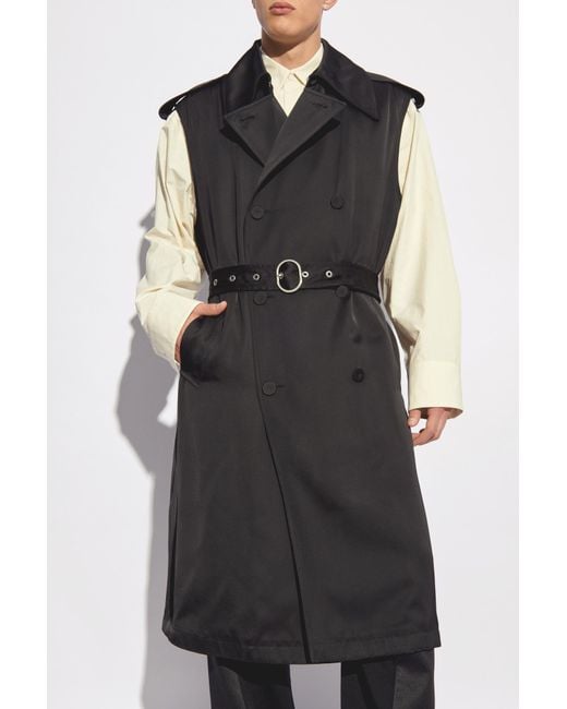 Jil Sander Black Long Vest for men