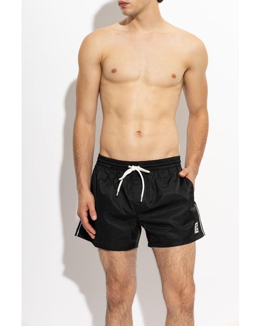 Balmain Black Swim Shorts for men