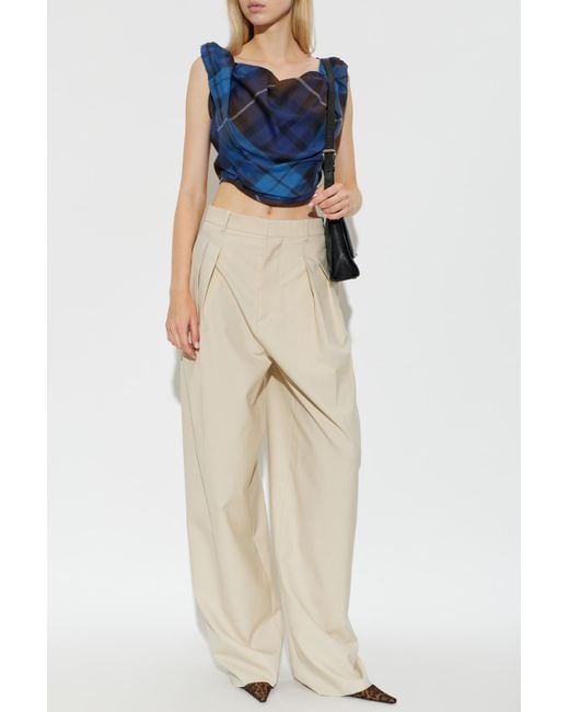 Vivienne Westwood Blue Wool Top 'Sunday'