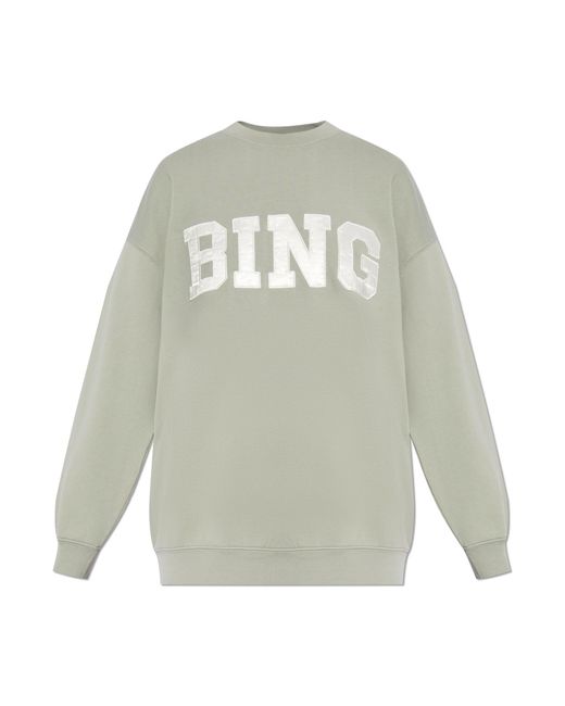 Anine Bing White Sweatshirt With 'tyler' Logo,