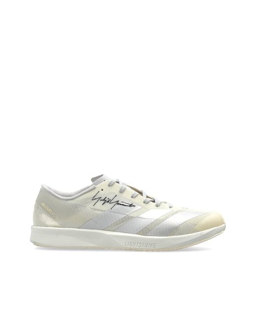 Y-3 White 'Adizero Rc6' Sports Shoes