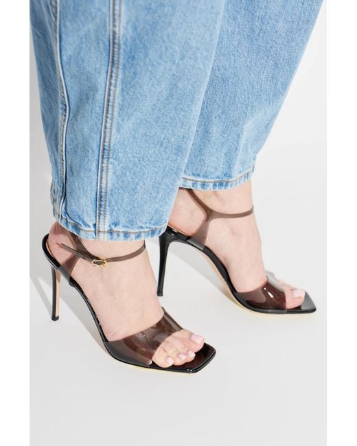 Gianvito Rossi White Heeled Sandals 'Cher'