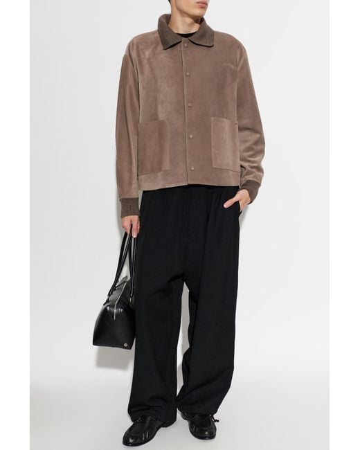 J.W. Anderson Gray Suede Jacket for men