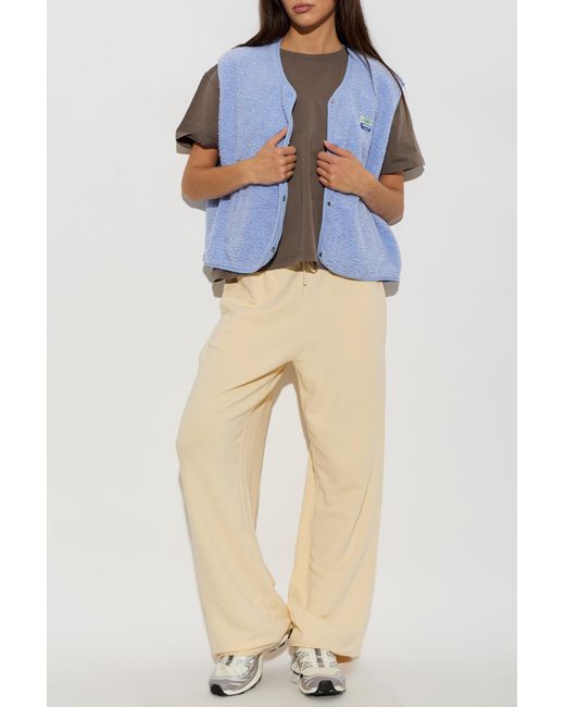 American Vintage Natural Wide-Leg Trousers