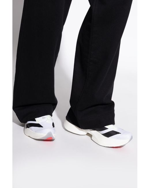 Adidas Originals White Sports Shoes 'Adizero Adios Pro 4 M' for men
