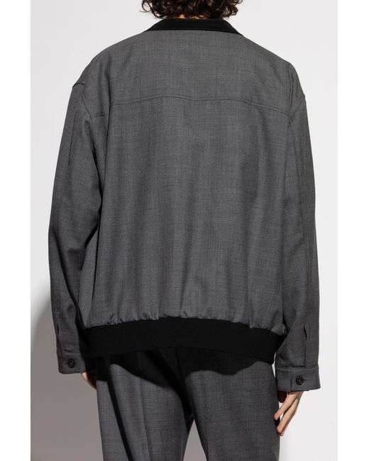 DSquared² Gray Wool Jacket for men