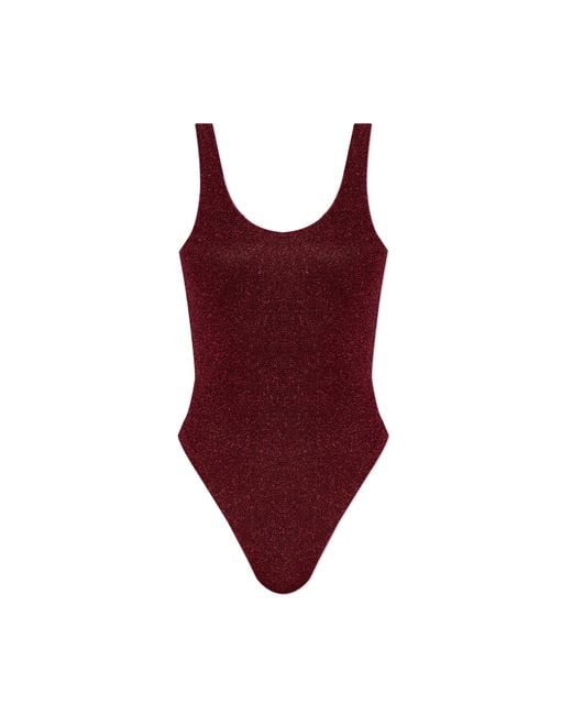 Oseree Red One-Piece Swimsuit