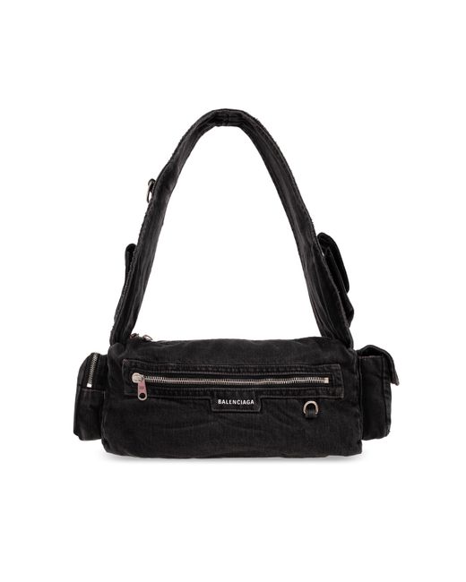 Balenciaga Black ‘Superbusy Small’ Shoulder Bag for men