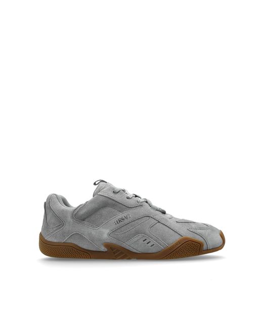 Versace Gray Suede Sneakers 'Galaxia' for men