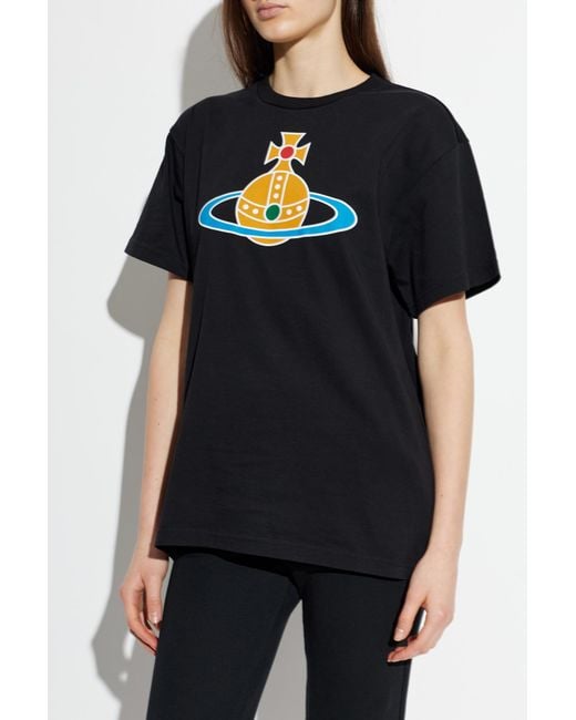 Vivienne Westwood T-Shirt With Logo Print in Black | Lyst Canada