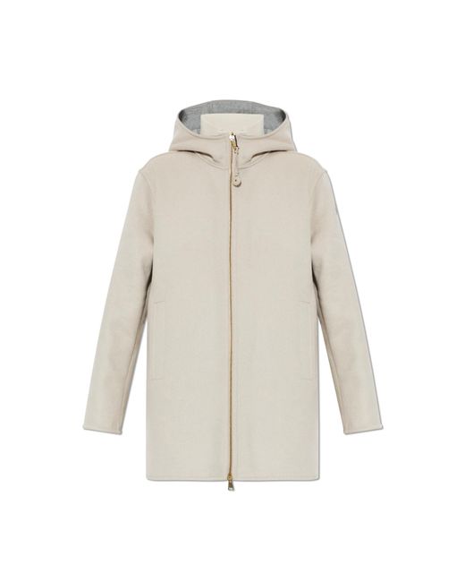 Moncler White Wool Jacket 'Hemiptere' With Vest