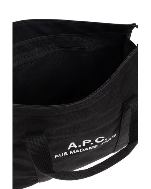 A.P.C. Black Shopper Bag for men