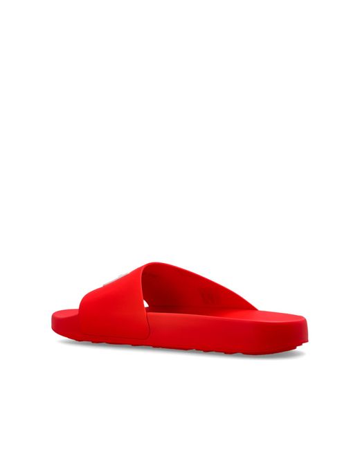 Givenchy Blue Slides With Logo for men