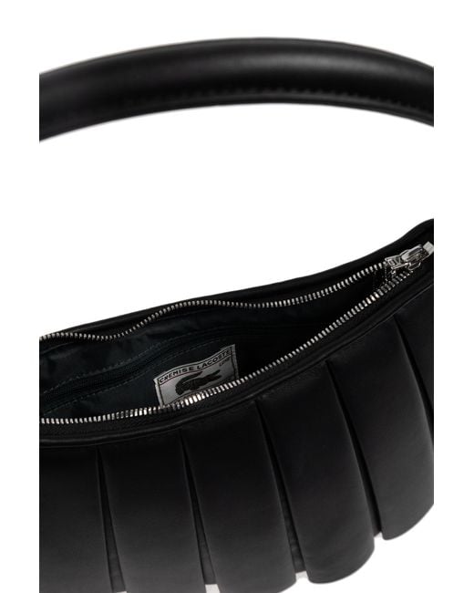 LACOSTE RUNWAY Black Handbag `lenglen M`,