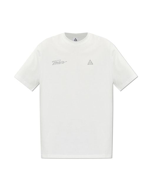Nike White T-Shirt With Print for men