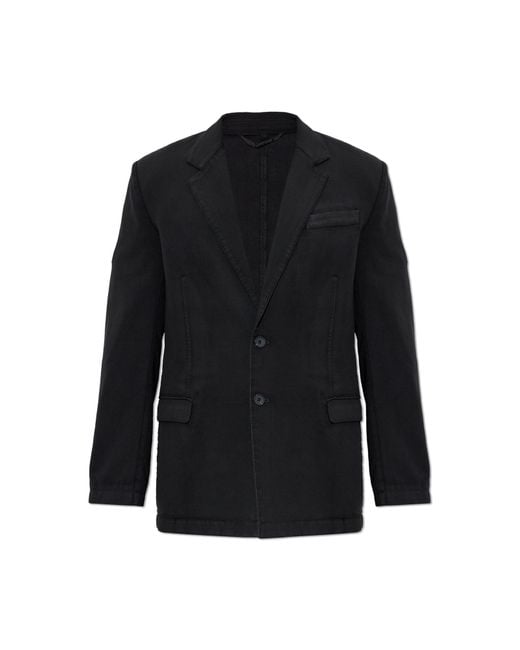 DIESEL Black Wool Blazer 'J-Creed-Aecb' for men
