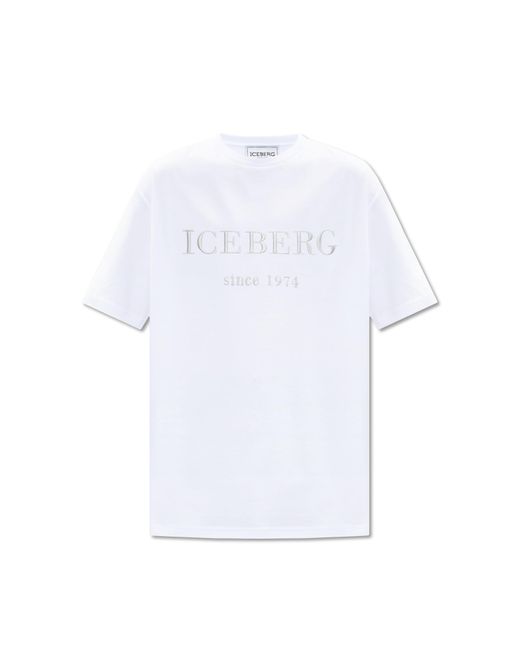 Iceberg White Logo T-Shirt
