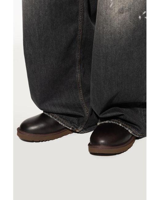Ugg Black Snow Boots "Classic Ultra Mini" for men