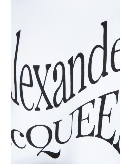 Alexander McQueen White Sweatshirt With Logo,
