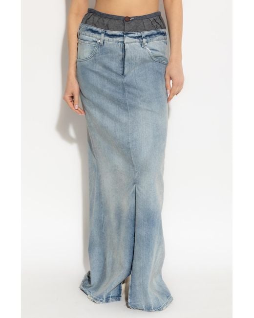 Maison Margiela Blue Denim Skirt