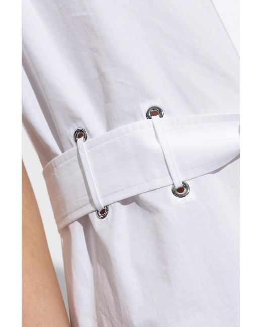 【送料&関税込】Max Mara agoraio White Cotton Dress Max Mara Cotton Dress 'Agoraio' in White | Lyst