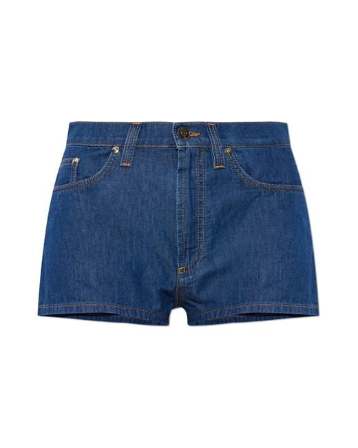 Versace Blue Denim Shorts